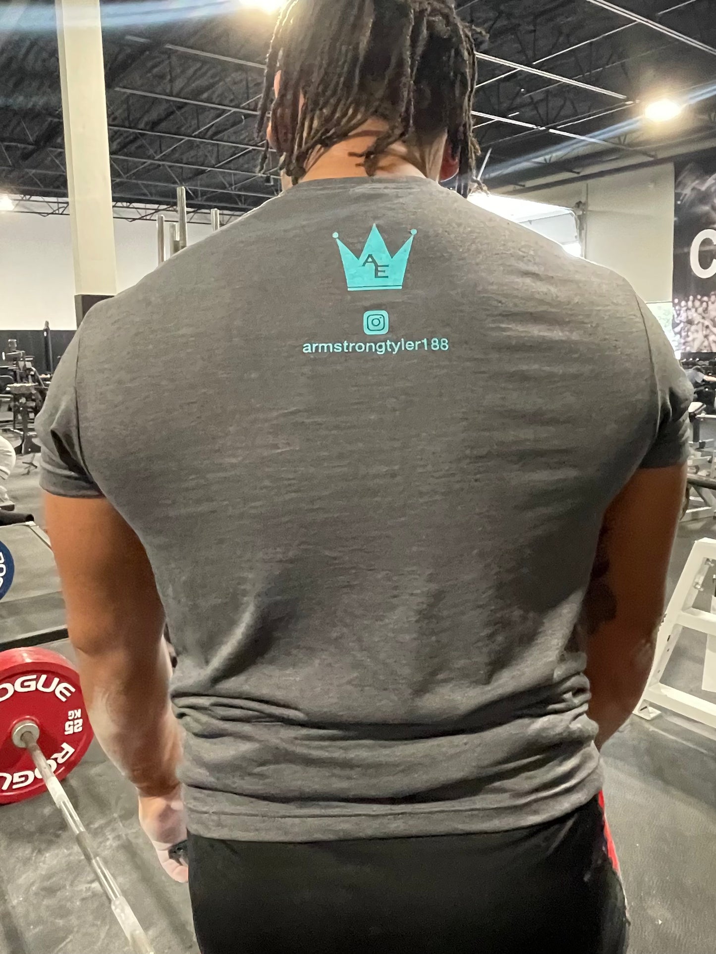 Tee shirt - gray & blue